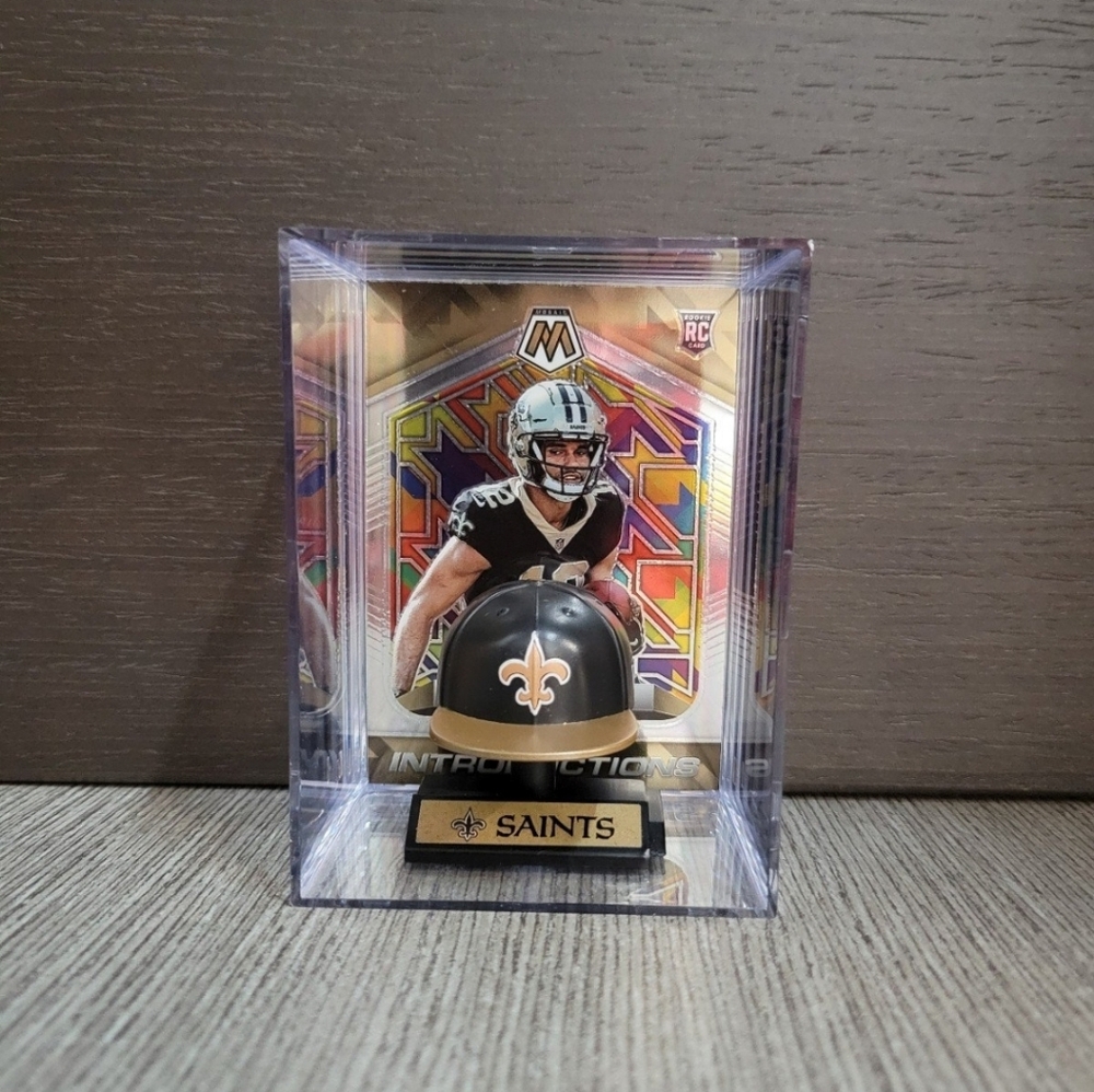 Chris Olave New Orleans Saints Mini Hat Football Sports Box